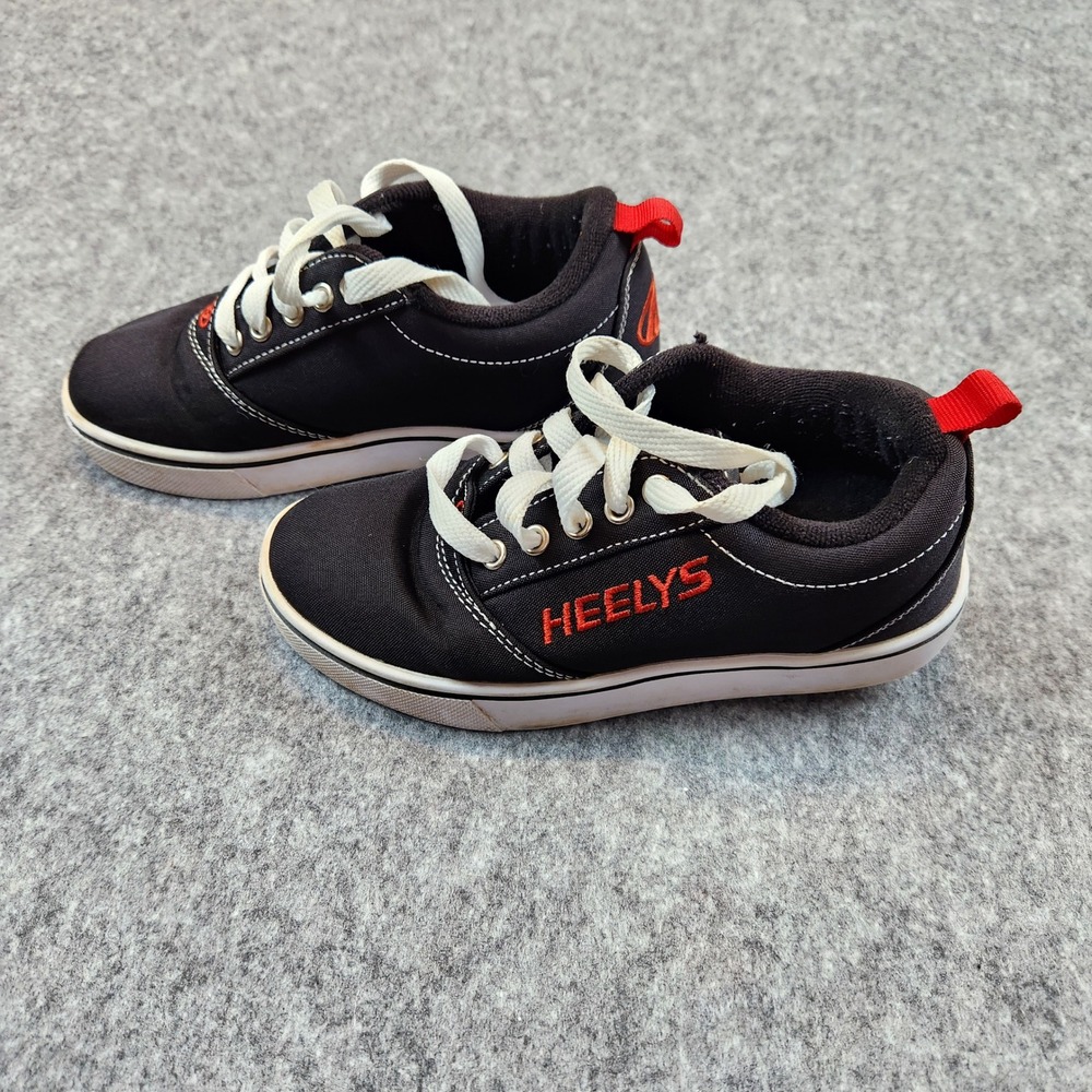 Heelys Pro 20 Skate Shoes Kids Size 2 Black Red HE100757 Roller Sneakers Y2K - Picture 5 of 9